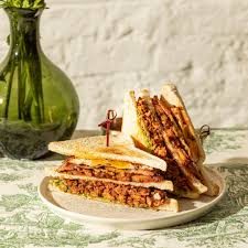 Tandoori club sandwich - Blissful Bakers