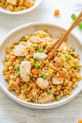 Chicken fried rice - Blissful Bakers