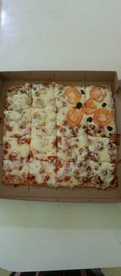 Square pizza (party pizza - Laam Bakers