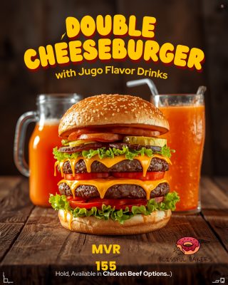 Double cheeseburger - Blissful Bakers