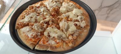 Normal chicken pizza - Blissful Bakers