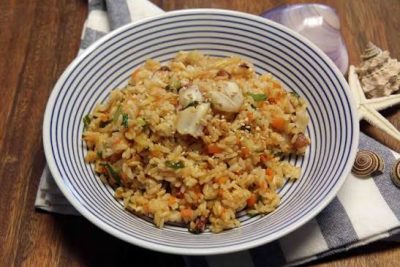 Octopus rice - Blissful Bakers
